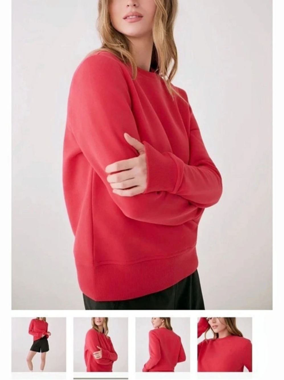 Lole Icone Crew Neck Pullover Poppy L
